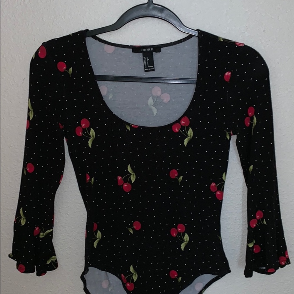 Cherry Print One Piece